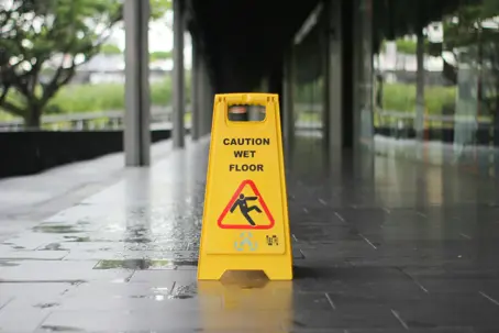 Caution wet floor sign