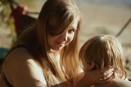 Parent with child