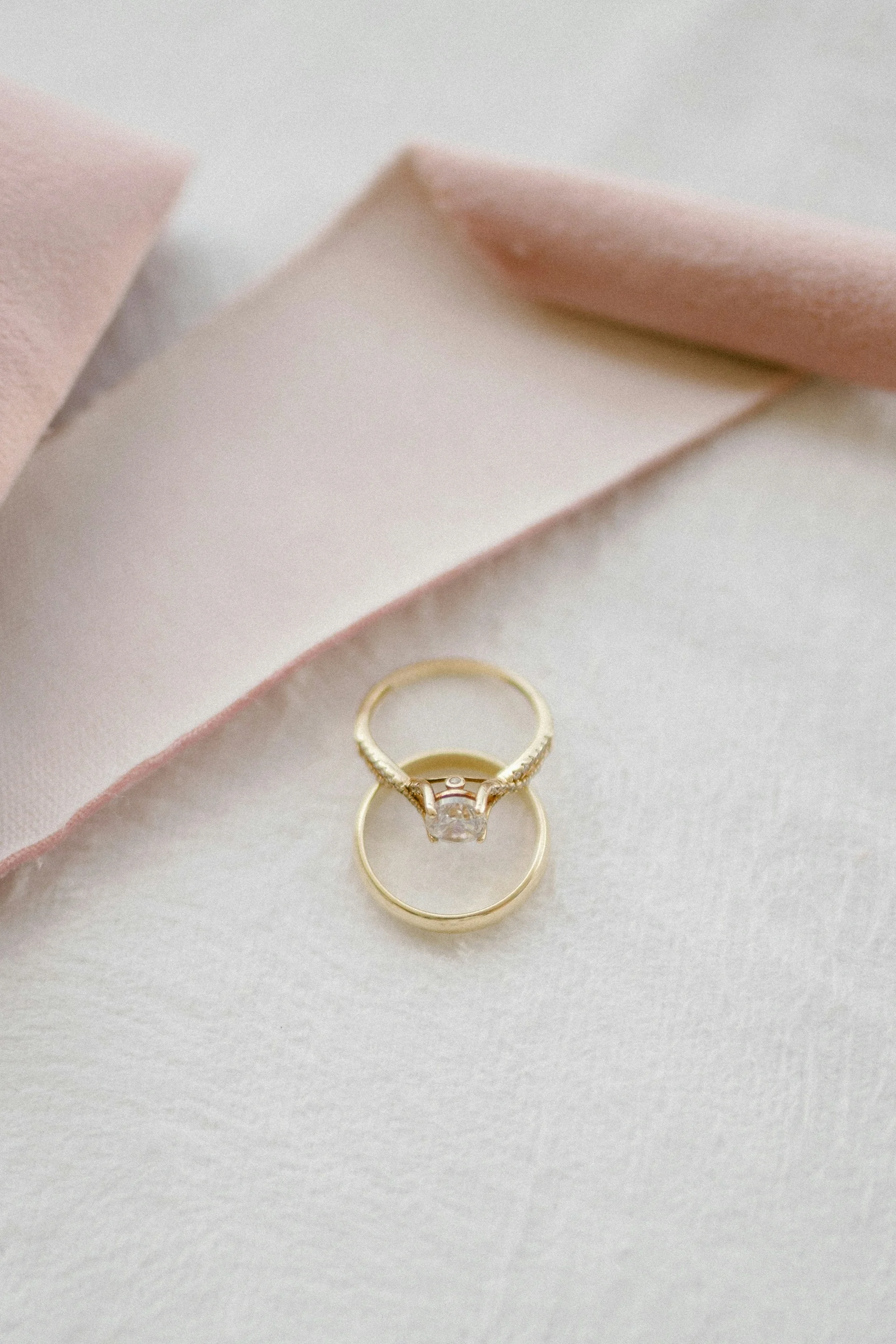 An engagement ring left on a table, illustrating who keeps the engagement ring in South Carolina.