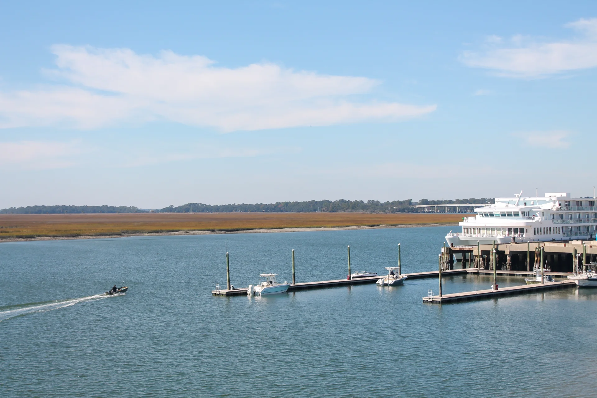 Boat on South Carolina waters